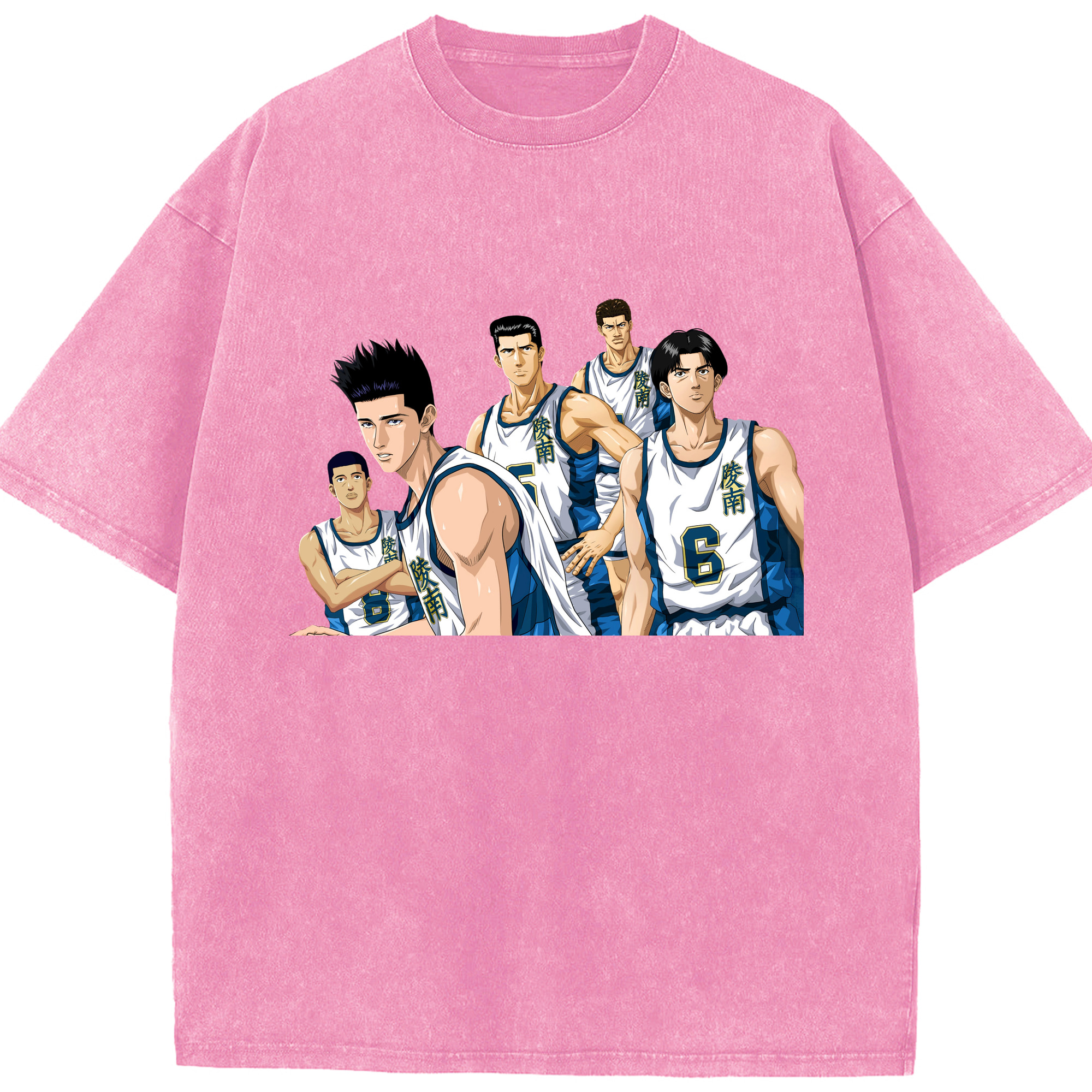 （画像用） SLAM DUNK／スラムダンク 綿100% ヴィンテージ風 半袖Tシャツ（フロントプリント）